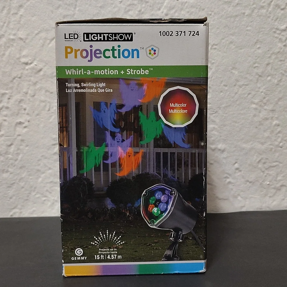Led LightShow Projection - Whirl a motion + Strobe